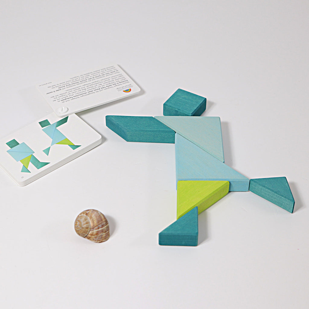 Grimm's Tangram Blue/Green