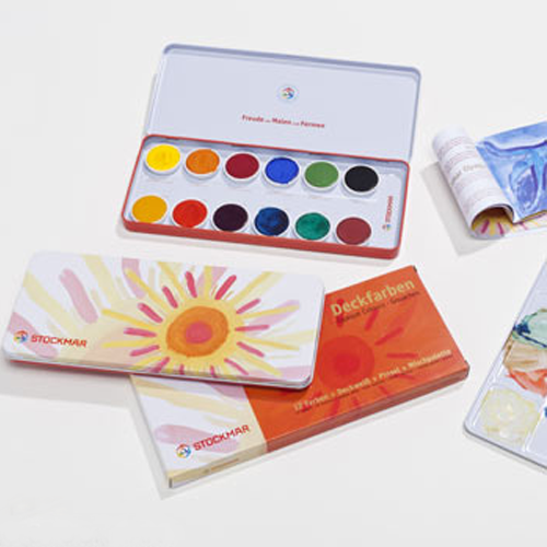 Stockmar Watercolour Paint Set, 12 Opaque Colours