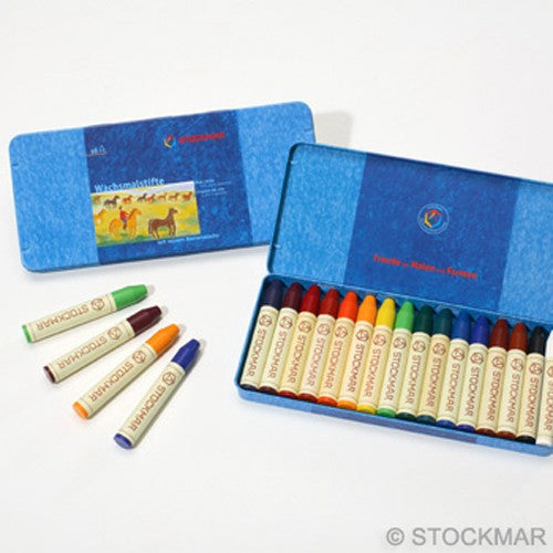 Stockmar Crayons, 16 Sticks