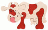 Fauna Puzzle Cow Brown