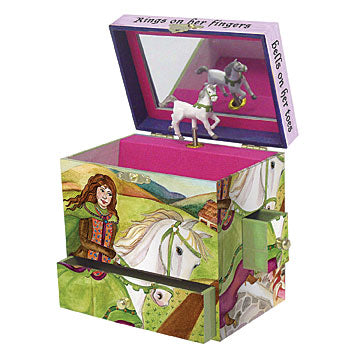 Enchantmints Music Box Rings on her Fingers