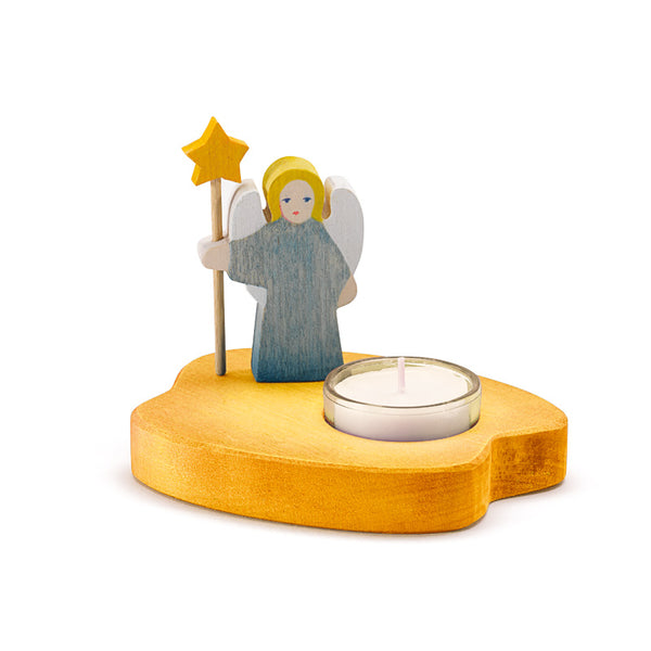 Ostheimer Candle Holder with Tea Light, Angel Blue