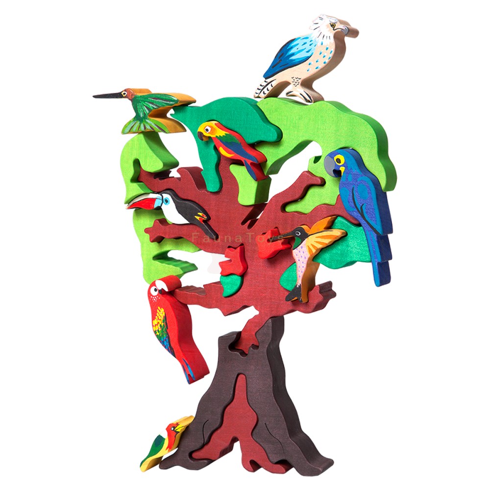 Fauna Puzzle Bird Tree, South America