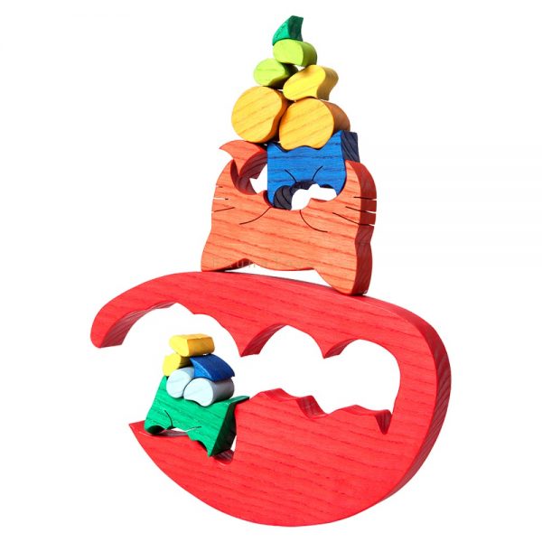 Fauna Puzzle Cat Red