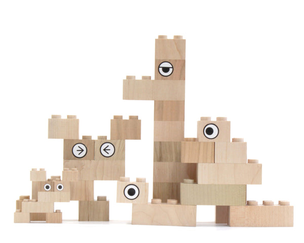 Mokulock Blocks Kodomo, 60 pieces