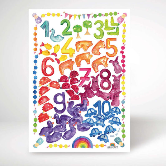 Art Print World of Numbers