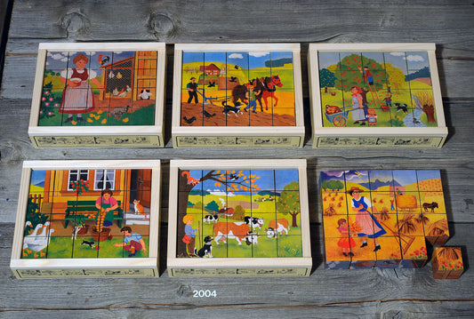 Atelier Fischer Cube Puzzle Farm, 20 parts