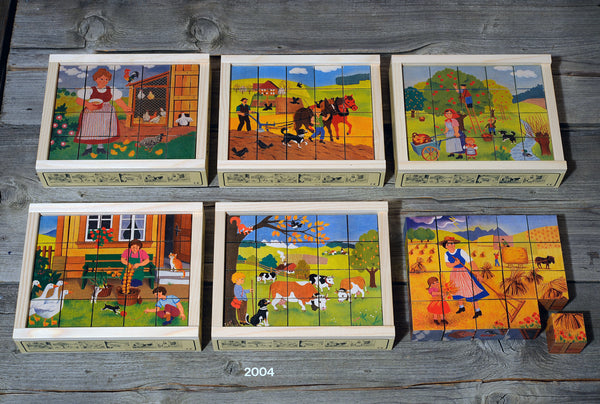 Atelier Fischer Cube Puzzle Farm, 20 parts