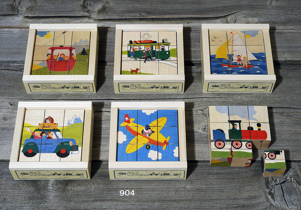 Atelier Fischer Cube Puzzle Transport, 9 parts