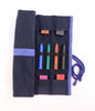 Sedulus crayon case for 12 stick and block crayons, unfilled blue.
