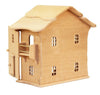 Drewart Doll House with Doors, Natural