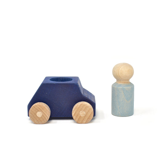 Lubulona Car Blue with grey figure