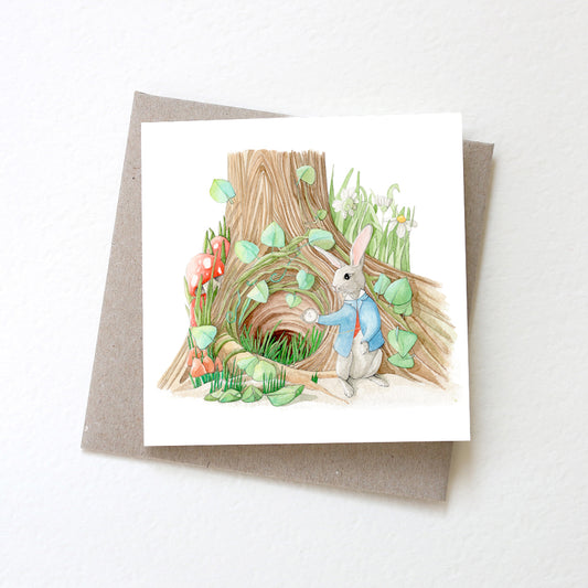 Greeting Card Down the Rabbit Hole