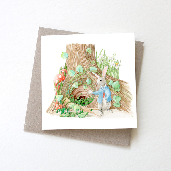 Greeting Card Down the Rabbit Hole