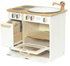 Drewart Cooker and Sink Combo, White