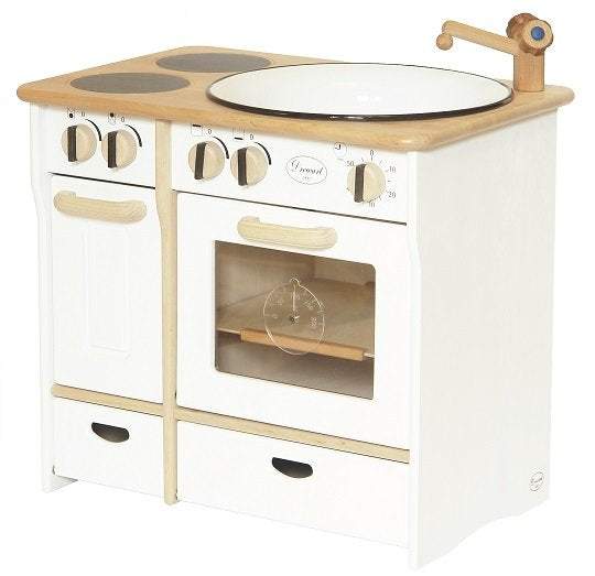 Drewart Cooker and Sink Combo, White