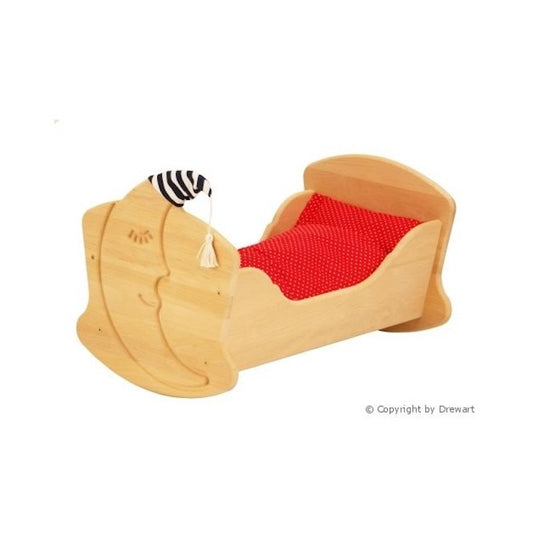 Drewart Moon Cradle with bedding