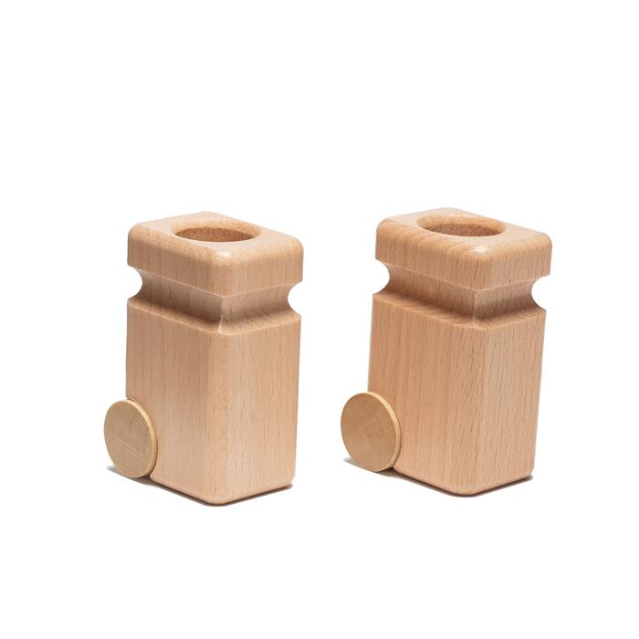 Fagus Garbage Cans Natural