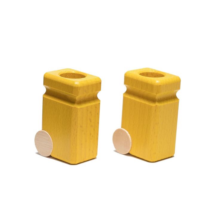 Fagus Garbage Cans Yellow