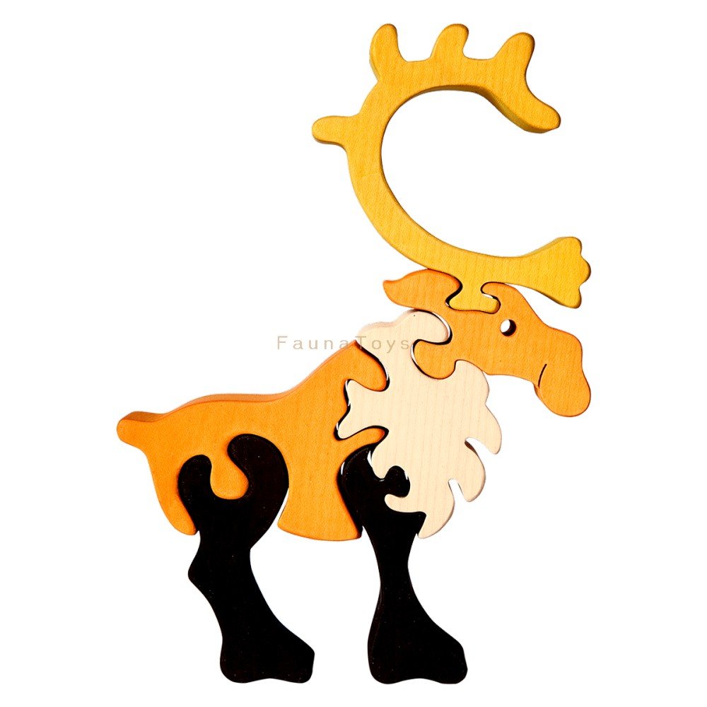 Fauna Puzzle Reindeer