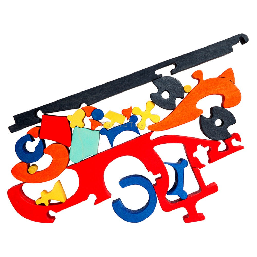 Fauna Puzzle Fire Engine