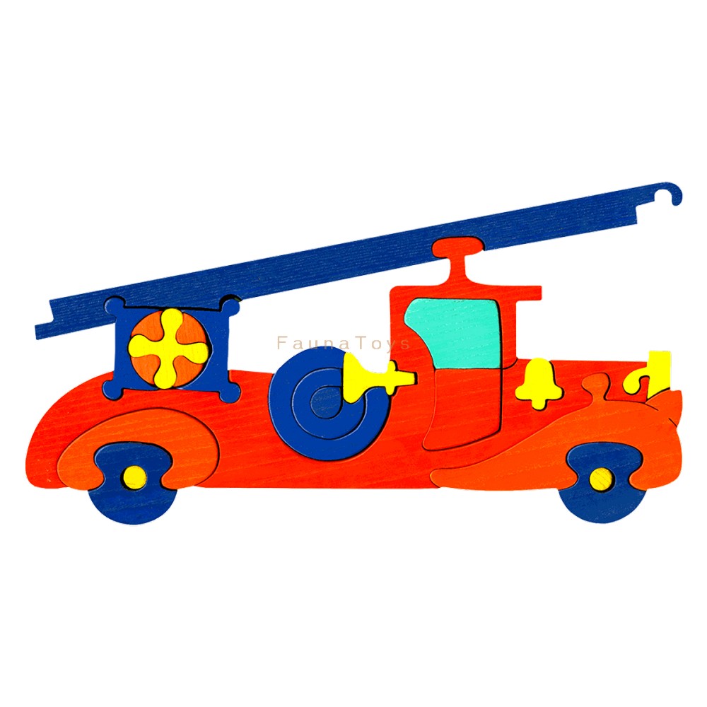 Fauna Puzzle Fire Engine
