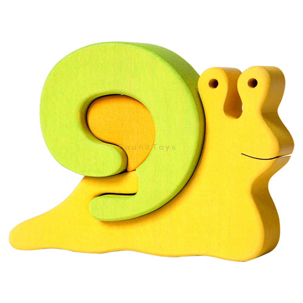 Fauna Puzzle Snail Green