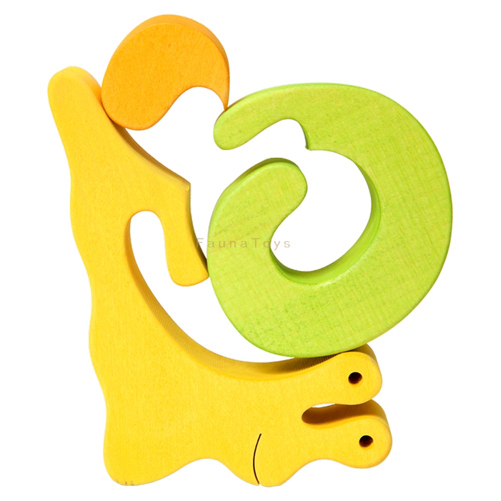 Fauna Puzzle Snail Green
