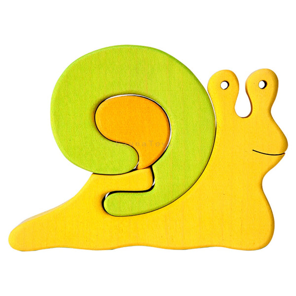 Fauna Puzzle Snail Green