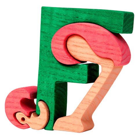 Fauna Puzzle F - Flamingo