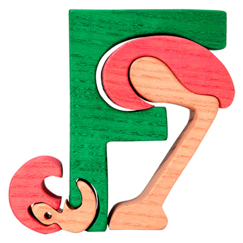 Fauna Puzzle F - Flamingo