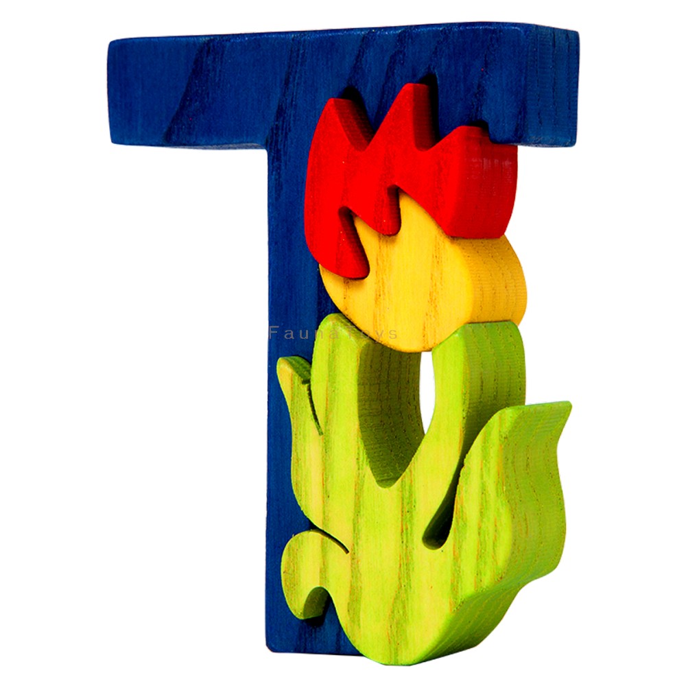 Fauna Puzzle T - Tulip