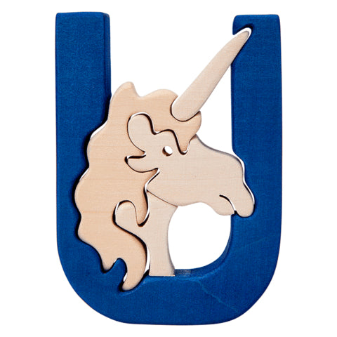 Fauna Puzzle U - Unicorn
