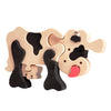 Fauna Puzzle Cow Black & White