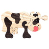 Fauna Puzzle Cow Black & White
