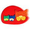 Fauna Puzzle Cat Red
