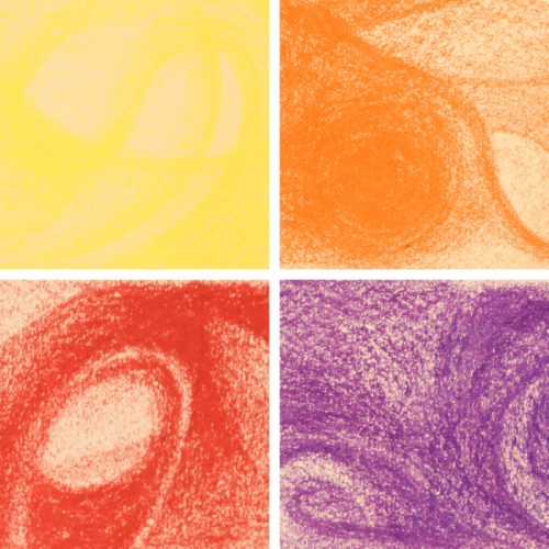 Filana Organic Beeswax Crayons, Sticks 8 with Brown & Black