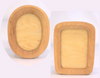 Artisan Hand Carved Wooden Postcard Frame A6 Oval