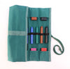Sedulus crayon case for 12 stick and block crayons, unfilled, green.