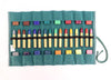 Sedulus crayon case for 16 stick and block crayons, unfilled green.