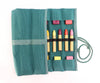 Sedulus crayon case for 16 stick and block crayons, unfilled green.