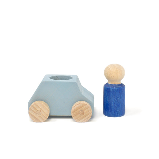 Lubulona Car Grey with blue figure