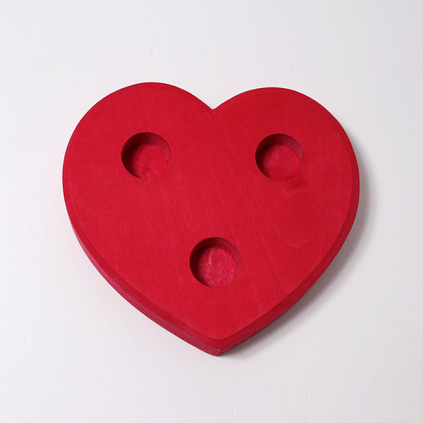 Grimm's Candle Holder Heart, Large