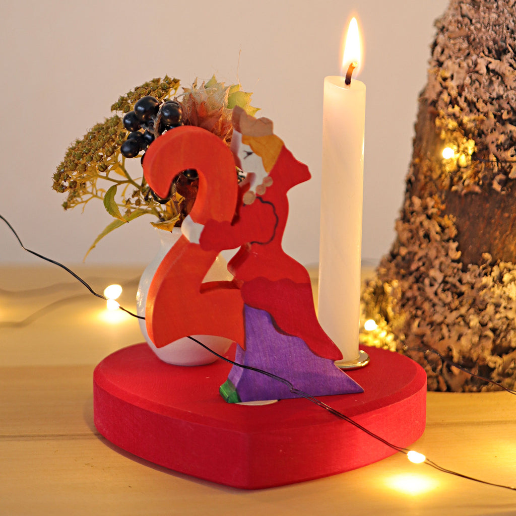 Grimm's Candle Holder Heart, Large