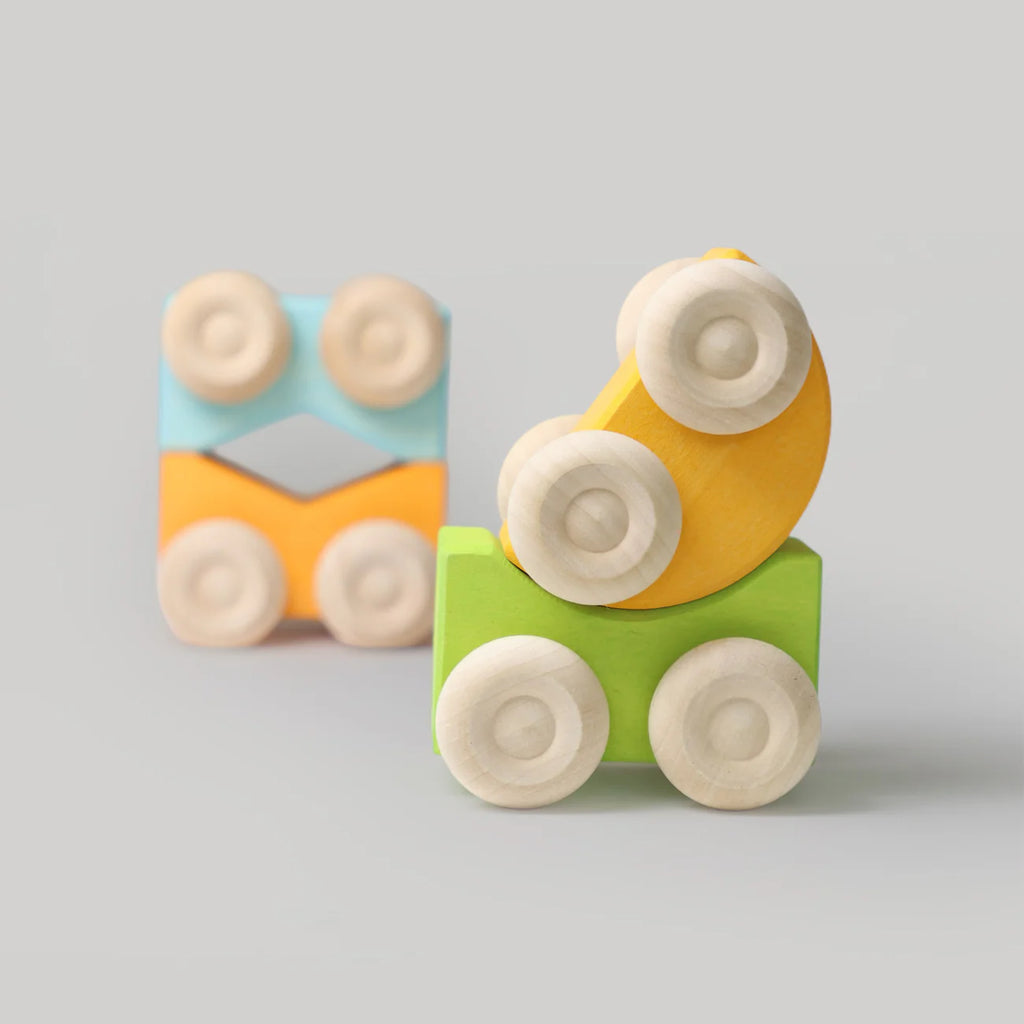 Grimm's Stacking Cars Yellow