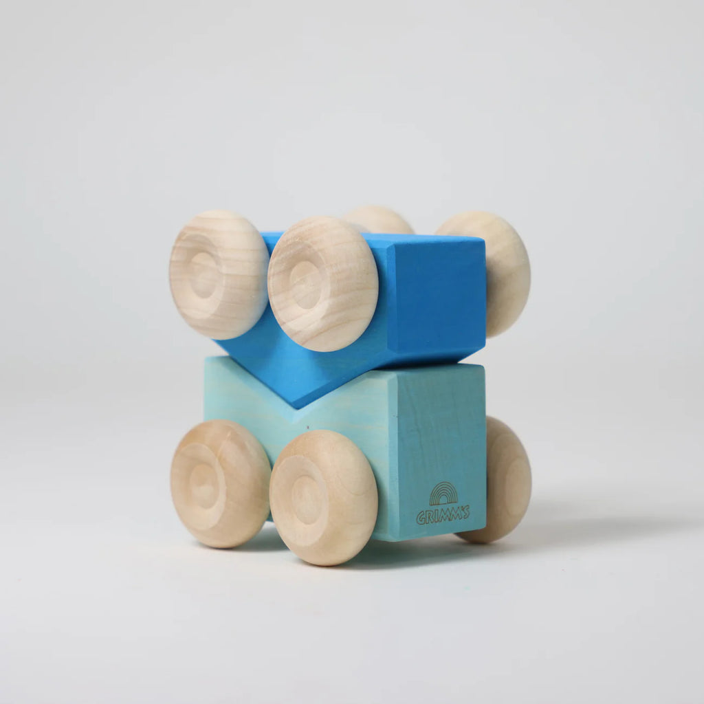 Grimm's Stacking Cars Blue