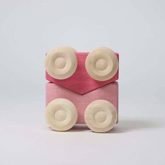 Grimm's Stacking Cars Pink