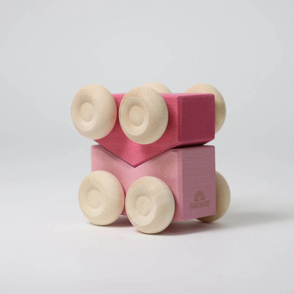 Grimm's Stacking Cars Pink
