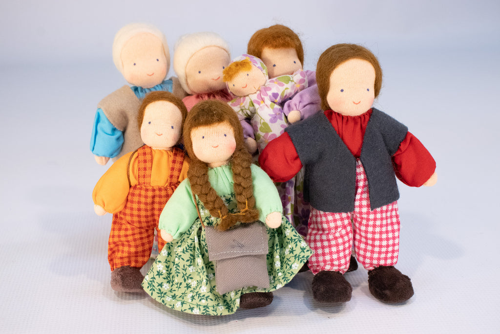 Evi Doll Family with red hair