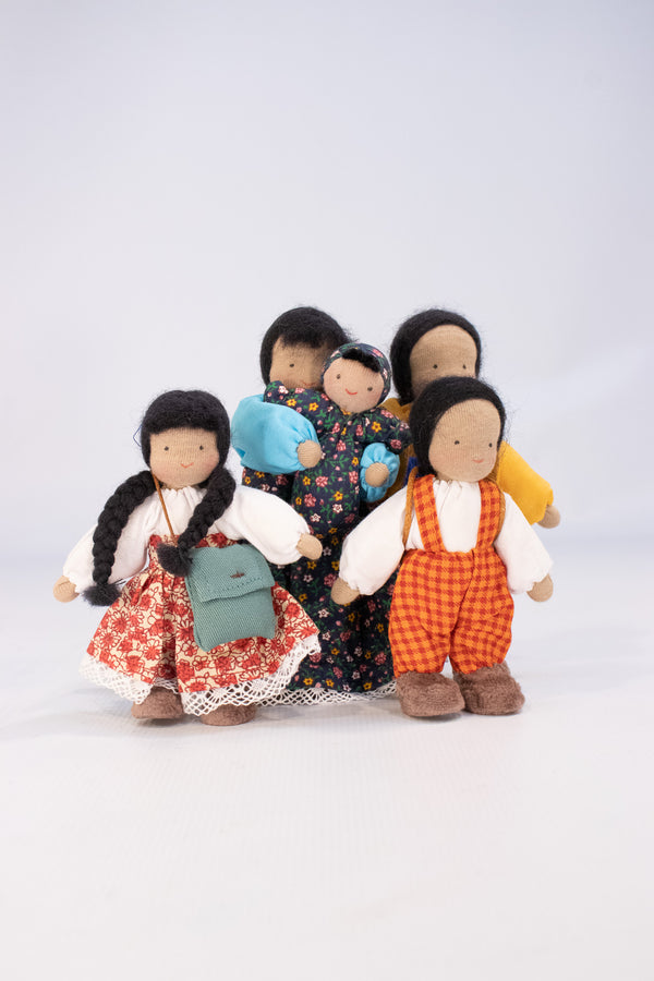 Evi Doll Family with olive skin